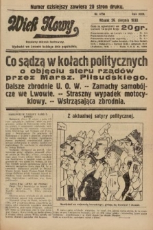 Wiek Nowy : popularny dziennik ilustrowany. 1930, nr 8754