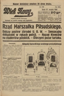 Wiek Nowy : popularny dziennik ilustrowany. 1930, nr 8755