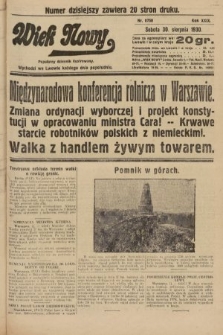 Wiek Nowy : popularny dziennik ilustrowany. 1930, nr 8758