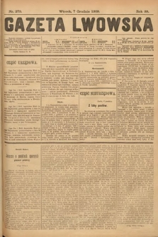 Gazeta Lwowska. 1909, nr 279