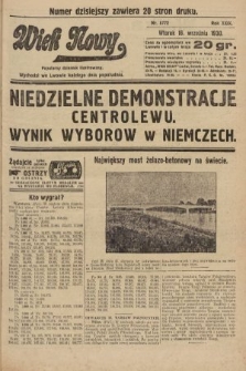 Wiek Nowy : popularny dziennik ilustrowany. 1930, nr 8772