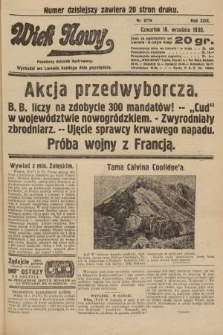 Wiek Nowy : popularny dziennik ilustrowany. 1930, nr 8774