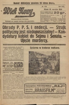 Wiek Nowy : popularny dziennik ilustrowany. 1930, nr 8784