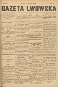 Gazeta Lwowska. 1909, nr 281