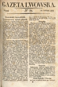 Gazeta Lwowska. 1833, nr 51