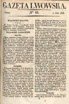 Gazeta Lwowska. 1833, nr 53