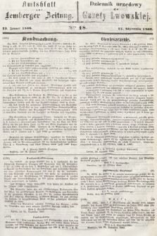 Amtsblatt zur Lemberger Zeitung = Dziennik Urzędowy do Gazety Lwowskiej. 1866, nr 18