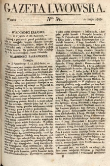 Gazeta Lwowska. 1833, nr 54
