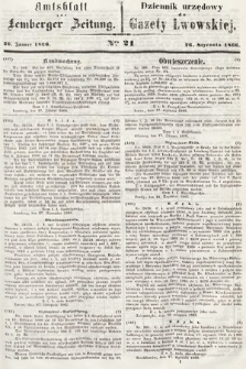 Amtsblatt zur Lemberger Zeitung = Dziennik Urzędowy do Gazety Lwowskiej. 1866, nr 21