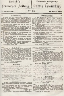 Amtsblatt zur Lemberger Zeitung = Dziennik Urzędowy do Gazety Lwowskiej. 1866, nr 35