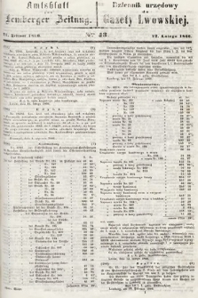 Amtsblatt zur Lemberger Zeitung = Dziennik Urzędowy do Gazety Lwowskiej. 1866, nr 43