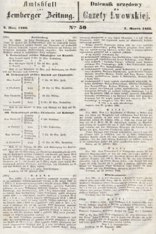 Amtsblatt zur Lemberger Zeitung = Dziennik Urzędowy do Gazety Lwowskiej. 1866, nr 50