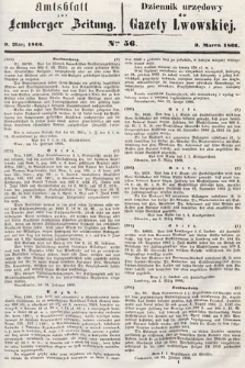 Amtsblatt zur Lemberger Zeitung = Dziennik Urzędowy do Gazety Lwowskiej. 1866, nr 56