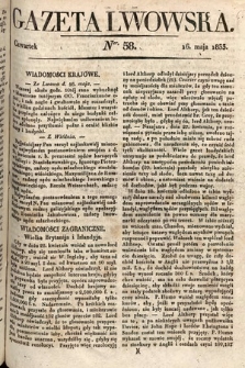 Gazeta Lwowska. 1833, nr 58