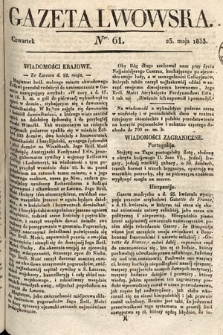 Gazeta Lwowska. 1833, nr 61