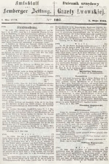 Amtsblatt zur Lemberger Zeitung = Dziennik Urzędowy do Gazety Lwowskiej. 1866, nr 105