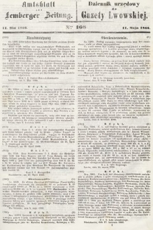 Amtsblatt zur Lemberger Zeitung = Dziennik Urzędowy do Gazety Lwowskiej. 1866, nr 108