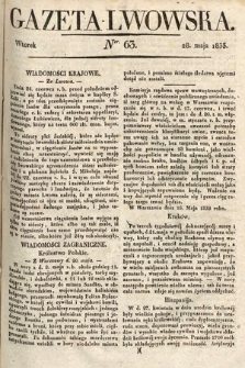 Gazeta Lwowska. 1833, nr 63