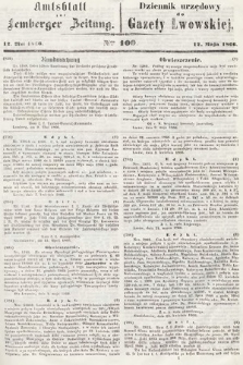 Amtsblatt zur Lemberger Zeitung = Dziennik Urzędowy do Gazety Lwowskiej. 1866, nr 109