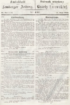 Amtsblatt zur Lemberger Zeitung = Dziennik Urzędowy do Gazety Lwowskiej. 1866, nr 116