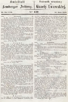 Amtsblatt zur Lemberger Zeitung = Dziennik Urzędowy do Gazety Lwowskiej. 1866, nr 120