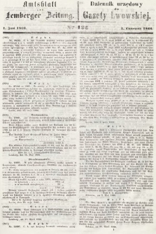 Amtsblatt zur Lemberger Zeitung = Dziennik Urzędowy do Gazety Lwowskiej. 1866, nr 124