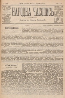 Народна Часопись : додаток до Ґазети Львівскої. 1912, nr 285