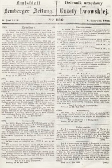 Amtsblatt zur Lemberger Zeitung = Dziennik Urzędowy do Gazety Lwowskiej. 1866, nr 130