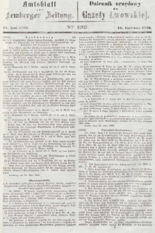Amtsblatt zur Lemberger Zeitung = Dziennik Urzędowy do Gazety Lwowskiej. 1866, nr 139