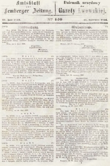 Amtsblatt zur Lemberger Zeitung = Dziennik Urzędowy do Gazety Lwowskiej. 1866, nr 140