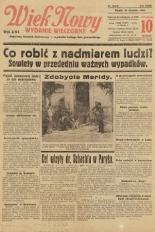 Wiek Nowy : popularny dziennik ilustrowany (wydanie wieczorne). 1936, nr 10574