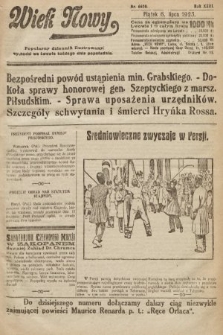 Wiek Nowy : popularny dziennik ilustrowany. 1923, nr 6610