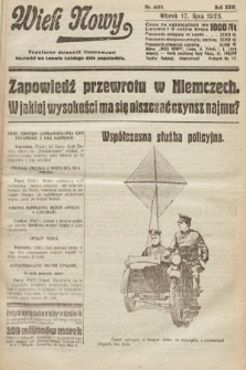 Wiek Nowy : popularny dziennik ilustrowany. 1923, nr 6619