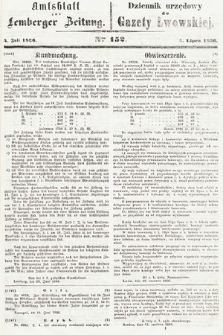 Amtsblatt zur Lemberger Zeitung = Dziennik Urzędowy do Gazety Lwowskiej. 1866, nr 152
