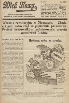 Wiek Nowy : popularny dziennik ilustrowany. 1923, nr 6631