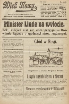 Wiek Nowy : popularny dziennik ilustrowany. 1923, nr 6633