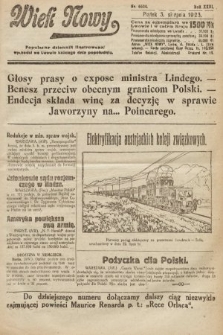 Wiek Nowy : popularny dziennik ilustrowany. 1923, nr 6634