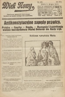 Wiek Nowy : popularny dziennik ilustrowany. 1923, nr 6635