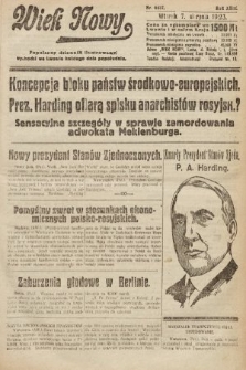 Wiek Nowy : popularny dziennik ilustrowany. 1923, nr 6637