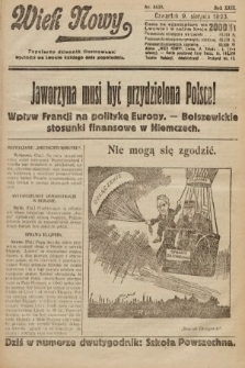 Wiek Nowy : popularny dziennik ilustrowany. 1923, nr 6639