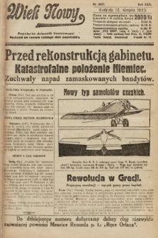 Wiek Nowy : popularny dziennik ilustrowany. 1923, nr 6642