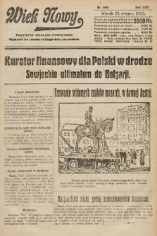 Wiek Nowy : popularny dziennik ilustrowany. 1923, nr 6648