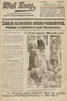 Wiek Nowy : popularny dziennik ilustrowany. 1923, nr 6649