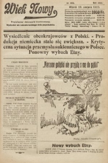 Wiek Nowy : popularny dziennik ilustrowany. 1923, nr 6654