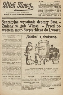 Wiek Nowy : popularny dziennik ilustrowany. 1923, nr 6656