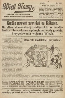 Wiek Nowy : popularny dziennik ilustrowany. 1923, nr 6657