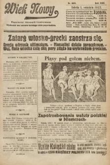 Wiek Nowy : popularny dziennik ilustrowany. 1923, nr 6658