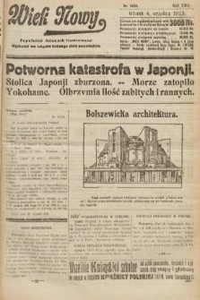 Wiek Nowy : popularny dziennik ilustrowany. 1923, nr 6660