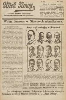 Wiek Nowy : popularny dziennik ilustrowany. 1923, nr 6661