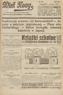 Wiek Nowy : popularny dziennik ilustrowany. 1923, nr 6662